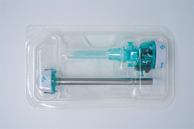 Plastikowe jednorazowe instrumenty chirurgiczne jamy brzusznej z tępym trokarem Hassona o średnicy 10 mm 4