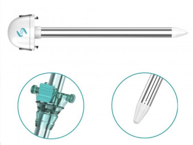 Plastikowe jednorazowe instrumenty chirurgiczne jamy brzusznej z tępym trokarem Hassona o średnicy 10 mm 0