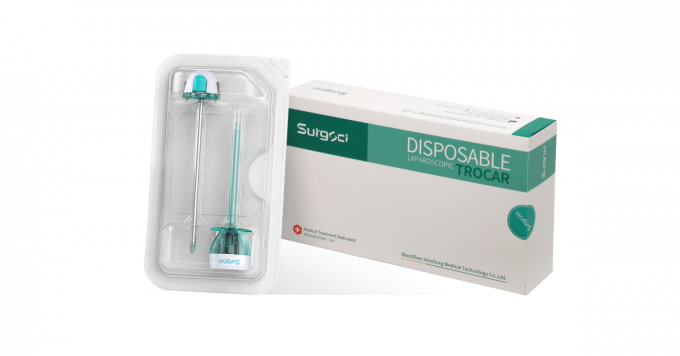 Trokar optyczny 5 mm do jednorazowego użytku, laparoskopowy trokar i kaniula klasy II 4