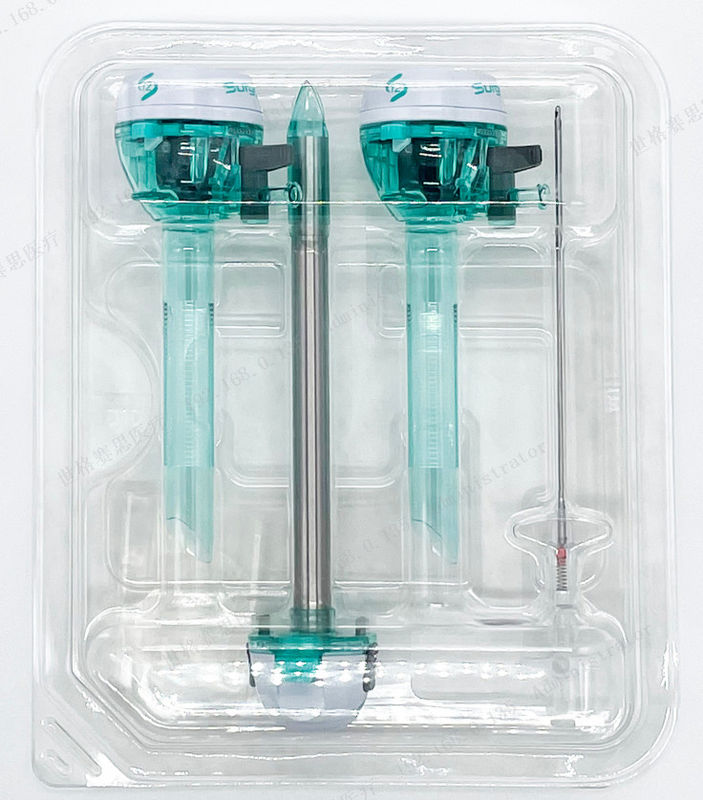 Surgsci Trocar Kit 12mm Chirurgia brzucha Sterylne instrumenty Widoczny Trocar Kit Optyczny Trocar Set